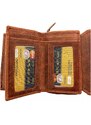 Roberto Dámská kožená peněženka s motivem oranžová 2819