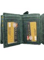Roberto Dámská kožená peněženka s motivem zelená 2819