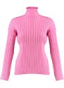 Trendyol Pink Padded Stand Up Knitwear Sweater