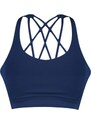 Trendyol Navy Blue Support/Shaping Back Cross Band Detail Knitted Sports Bra