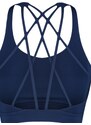 Trendyol Navy Blue Support/Shaping Back Cross Band Detail Knitted Sports Bra