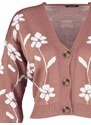 Trendyol Pale Pink Jacquard Knitwear Cardigan