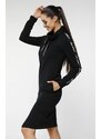 NDN - Sportovní mikinové šaty SANTAL X053 (černá)