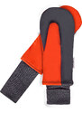 Veselá Nohavice Softshellové rukavice oranžové