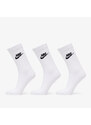 Pánské ponožky Nike Sportswear Everyday Essential Crew Socks 3-Pack White/ Black