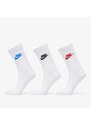 Pánské ponožky Nike Sportswear Everyday Essential Crew Socks 3-Pack White/ Multicolor