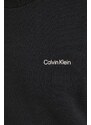 Mikina Calvin Klein pánská, černá barva, s potiskem