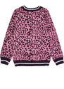 Winkiki Kids Wear Dívčí mikina Leopard - růžová