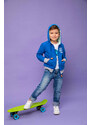 Winkiki Kids Wear Chlapecká mikina na zip Surf Club - tmavě modrá