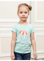 Winkiki Kids Wear Dívčí tričko Summer - mátová