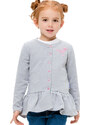 Winkiki Kids Wear Dívčí mikina Magic - šedý melanž