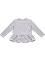 Winkiki Kids Wear Dívčí mikina Magic - šedý melanž
