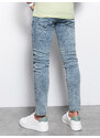 Ombre Clothing Pánské džínové kalhoty SKINNY FIT - světle modré V2 P1062