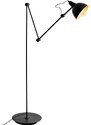 Nordic Design Černá kovová stojací lampa Cobain 170 cm
