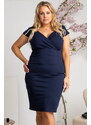 Karko Woman's Dress SA254 Navy Blue