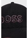 Boss Green Čepice BOSS Boss Athleisure černá barva, s aplikací