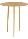 Time for home Žlutý kovový odkládací stolek Létio 32 cm