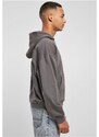 URBAN CLASSICS Boxy Zip Hoody - darkshadow