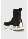 Sneakers boty Calvin Klein Sock Boot černá barva