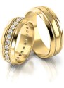 Linger Zlaté snubní prsteny NR181