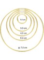 SOLUNA CIRCLES elegantní zlaté náušnice kruhy - průměr 7 cm bílé zlato