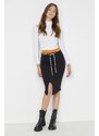 Trendyol Black Midi Bodycon Knitted Skirt