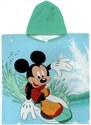 Himatsingka EU Dětské / chlapecké plážové pončo - osuška s kapucí Disney - Mickey Mouse - 100% bavlna s gramáží 320 gr./m² - 60 x 120 cm