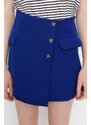 Trendyol Weave Mini Skirt With Sax Buttons