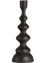 Hoorns Černý kovový svícen Jimmie 28 cm
