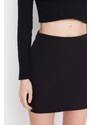 Trendyol Black Mini Woven Skirt