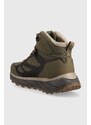 Boty Jack Wolfskin Terraventure Texapore mid pánské, zelená barva, zateplené