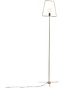 Nordic Design Zlatá kovová stojací lampa Jolita 177 cm
