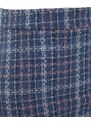 Mini tkaná sukně z indigové kostkované tvídové tkaniny Trendyol