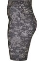 URBAN CLASSICS Ladies High Waist Camo Tech Cycle Shorts - dark digital camo