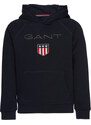 MIKINA GANT SHIELD HOODIE modrá 98/104