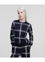 MIKINA KARL LAGERFELD CHECK PRINTED SWEATSHIRT