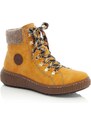 Hřejivé a veselé kotníkové boty Rieker Z6633-68 žlutá