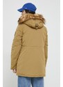 Parka Superdry dámská, zelená barva, zimní