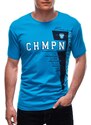 Buďchlap Trendy světle modré tričko s nápisem S1710