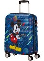 American Tourister Kabinový cestovní kufr Wavebreaker Disney Spinner 36 l šedá