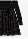 Černé holčičí vzorované šaty Desigual Casia - Holky