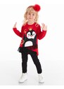 Denokids Penguin Lace Girl Tunic Leggings Set