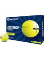 TaylorMade balls Distance+ 2-plášťový 3ks - žluté