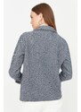 Trendyol Indigo Woven Shirt with Pocket
