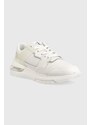 Kožené sneakers boty Calvin Klein Jeans Sporty Runner Comfair Laceup bílá barva