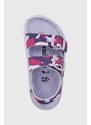 Dětské sandály Birkenstock fialová barva