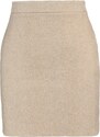 Trendyol Beige A-line Stamp Fabric Mini Woven Skirt