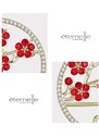 Éternelle Exkluzivní brož Swarovski Elements Jeani - květina