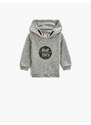 Koton Printed Hoodie Sweatshirt