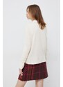 Vlněný svetr Calvin Klein dámský, béžová barva,